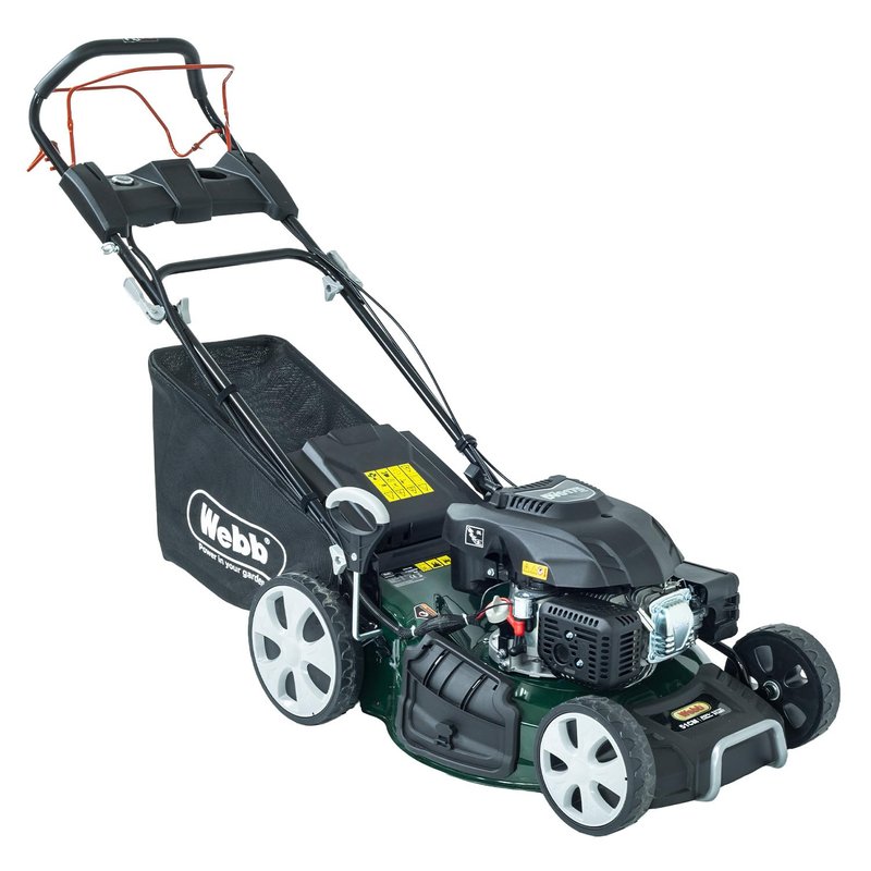 Webb WER510ES Classic 51cm (20″) Self Propelled Electric Start Petrol Lawn Mower