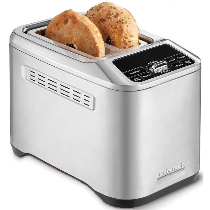Cuisinart Smart Elite 2-Slice Toaster | Extra-Long Slots for Artisan Bread | Save your Toast Preferences | High-Lift QuickView| Bagel, Single Slice & Defrost Functions | +30sec Toast Boost