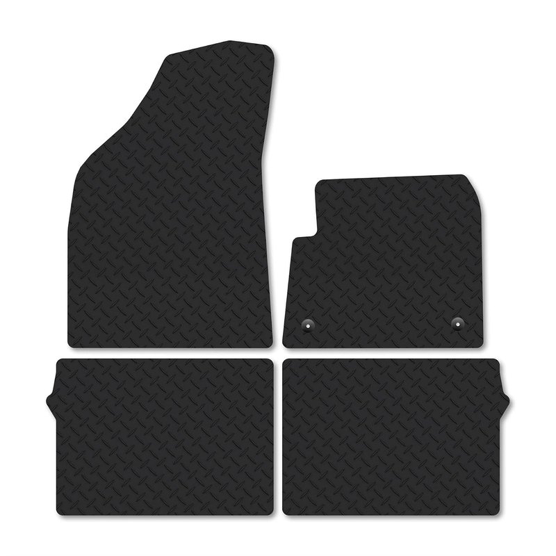 Vauxhall Frontera [Electric] (2025+) 5mm Rubber Car Mats Compatible with Accessories Premium Durable Tailored Fit Heavy-Duty Floor Mats Set Waterproof Durable Custom Fit Water Resistant Easy-Clean