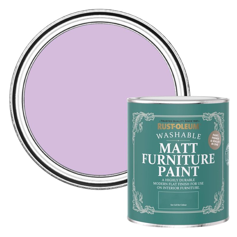 Rust-Oleum Purple Furniture & Skirting Board Paint in Matt Finish - Violet Macaroon Matt 750 ml