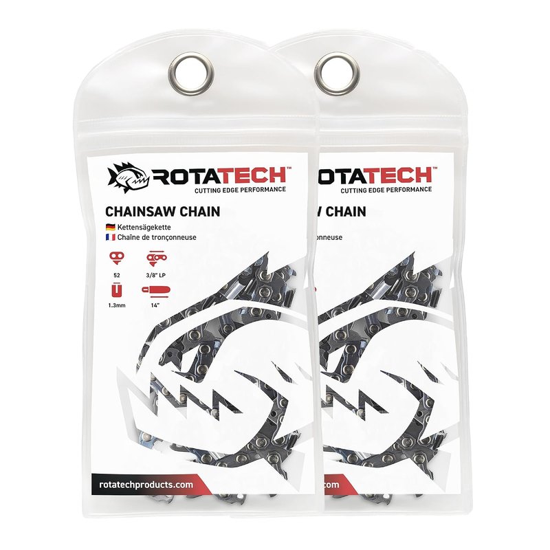 x2 (Two) Genuine Rotatech Chainsaw Chain 14" Fits Husqvarna 135 235 236 Chainsaw (2 Chains)