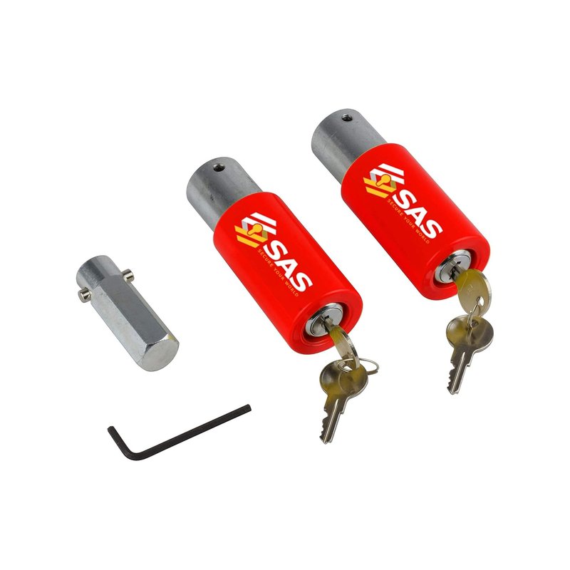 SAS PRODUCTS Caravan Corner Steady Leg Locks 2 (Twin) Pack Keyed Alike