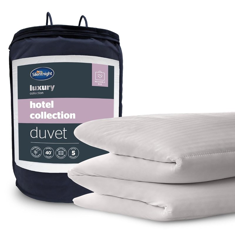 Silentnight Hotel Collection 10.5 Tog King Duvet - Luxury Hotel Quality All Season Duvet Quilt Ideal for Spring, Summer, Winter & Autumn - Hypoallergenic Machine Washable- 225x220cm - King Size Bed