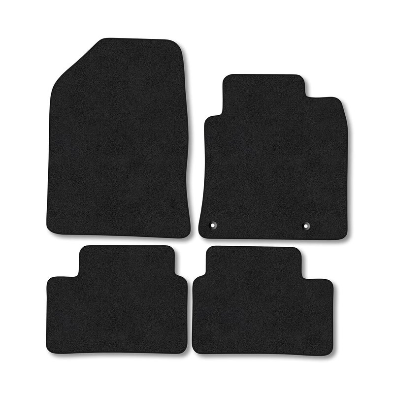Kia XCeed (2019+) Car Mats Accessories Tailored Fit Carpet Floor Mats Non Slip Black Trim Full Coverage Compatible Accessory Front Rear Set Anti Slip Granulated Backing Hand-Finished Clips