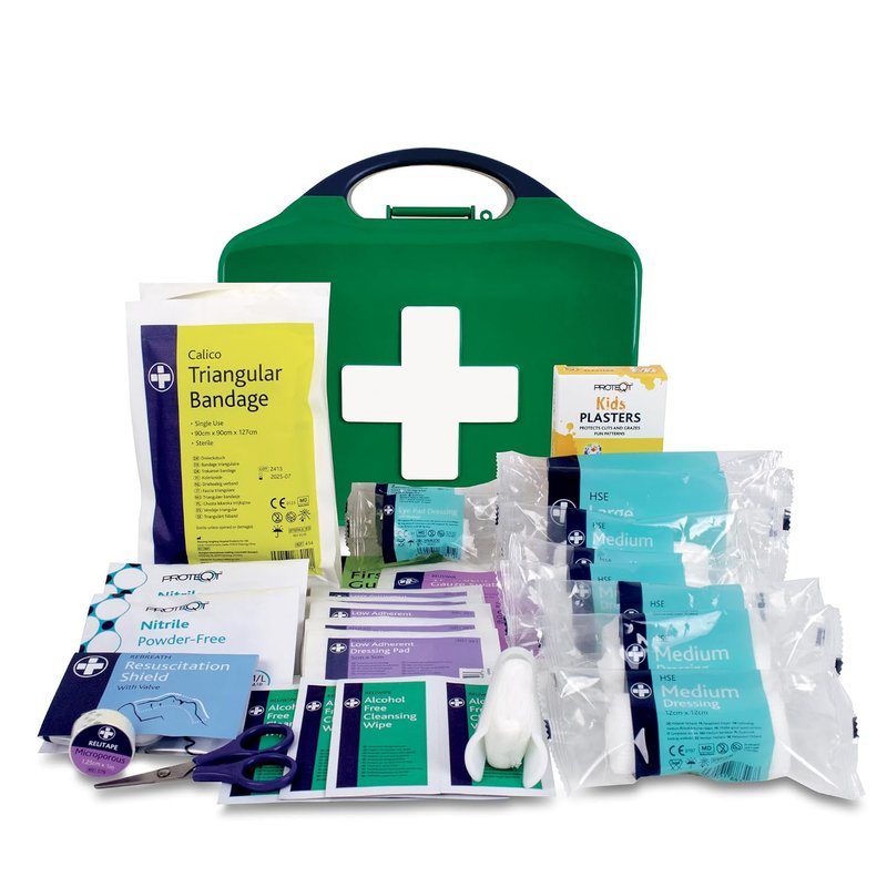 Reliance Medical Children's First Aid Kit - for Kids, Childcare Providers, Schools, and Home Use, Wall-Mountable Aura Box