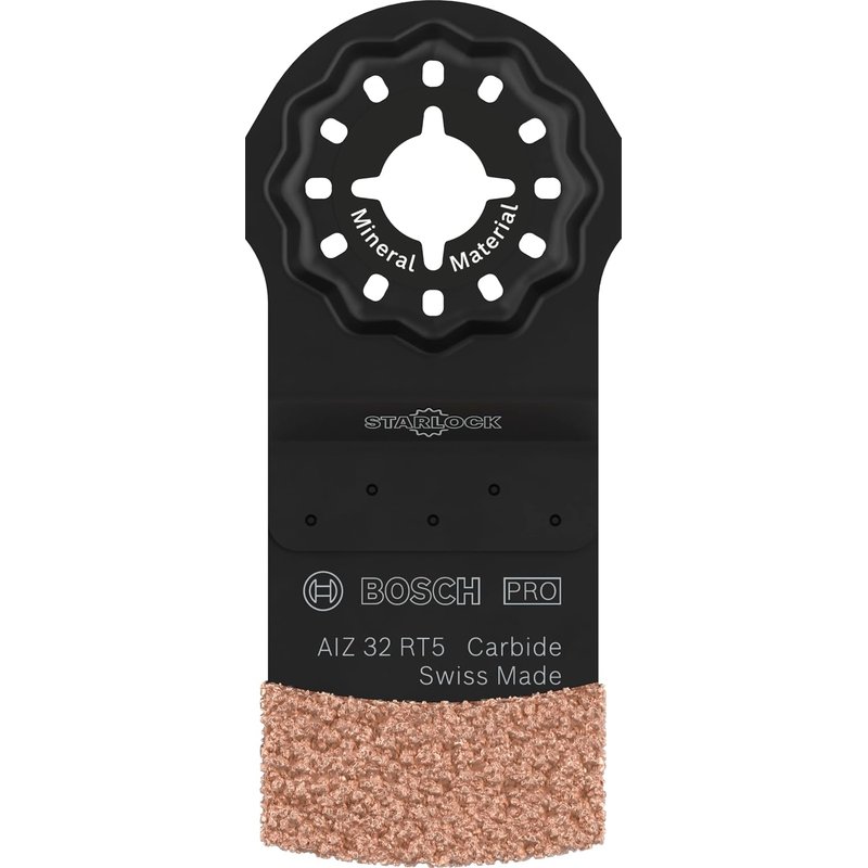 Bosch 1x PRO Multi Material AIZ 32 RT5 Multitool Blade (for Mortar, Aerated Concrete, Width 32 mm, Professional Accessory Multitool)