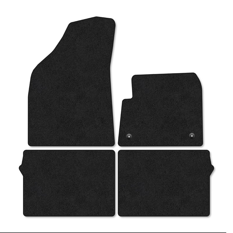 Vauxhall Frontera [Electric] (2025+) Car Mats Accessories Tailored Fit Carpet Floor Mats Non Slip Black Trim Full Coverage Compatible Front Rear Set Anti Slip Granulated Backing Hand-Finished Clips