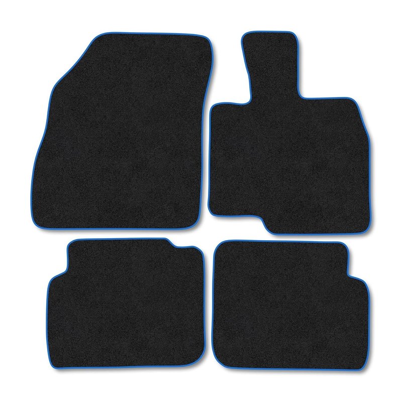 Chery Tiggo 7 Plug in hybrid (2025+) Car Mats Tailored Fit Carpet Floor Mats Non Slip Blue Trim Full Coverage Compatible Accessory Front Rear Set Anti Slip Granulated Backing Hand-Finished Clips