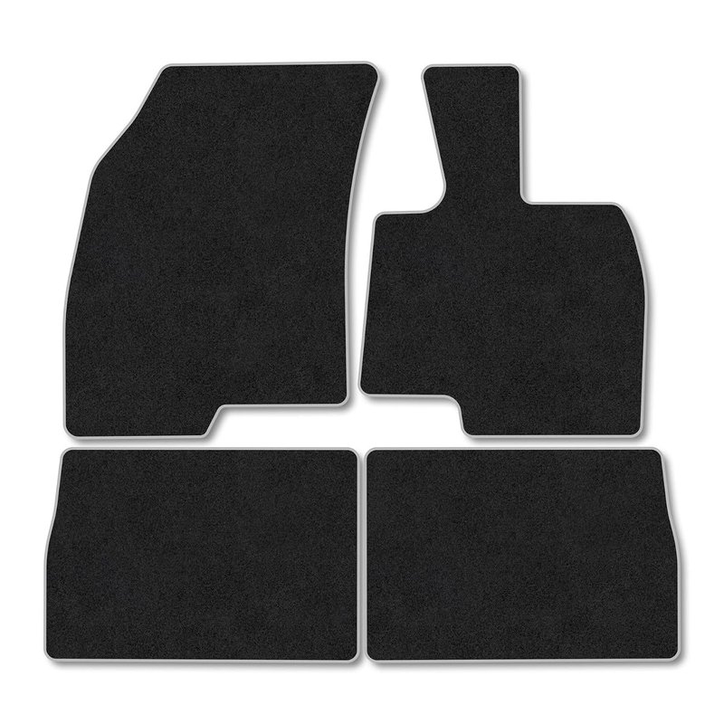 Jaecoo 7 Petrol (2024+) Car Mats Tailored Fit Carpet Floor Mats Non Slip Grey Trim Full Coverage Compatible Accessory Front Rear Set Anti Slip Granulated Backing Hand-Finished Clips