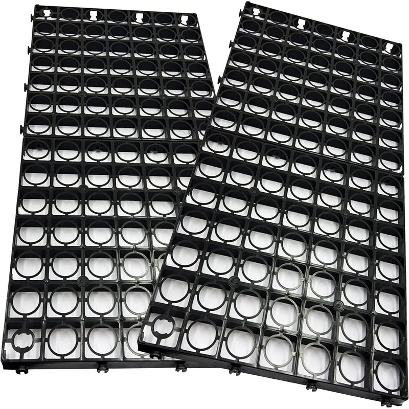 8 x Plastic Paving Driveway Grids Black Turf Grass Lawn Path Gravel Protector Drainage Mat (2 Square Meter)