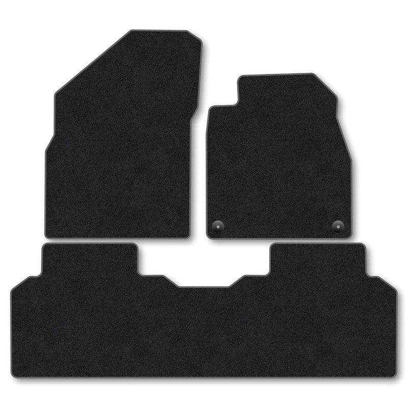 Kia EV4 (2025+) Car Mats Accessories Tailored Fit Carpet Floor Mats Non Slip Grey Trim Full Coverage Compatible Accessory Front Rear Set Anti Slip Granulated Backing Hand-Finished Clips