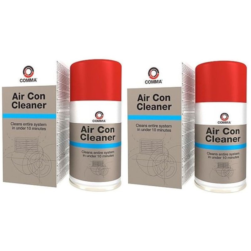 Comma 2 x AIRCC 150ml Air Con Cleaner - Eliminates Bacteria Smell & Odours