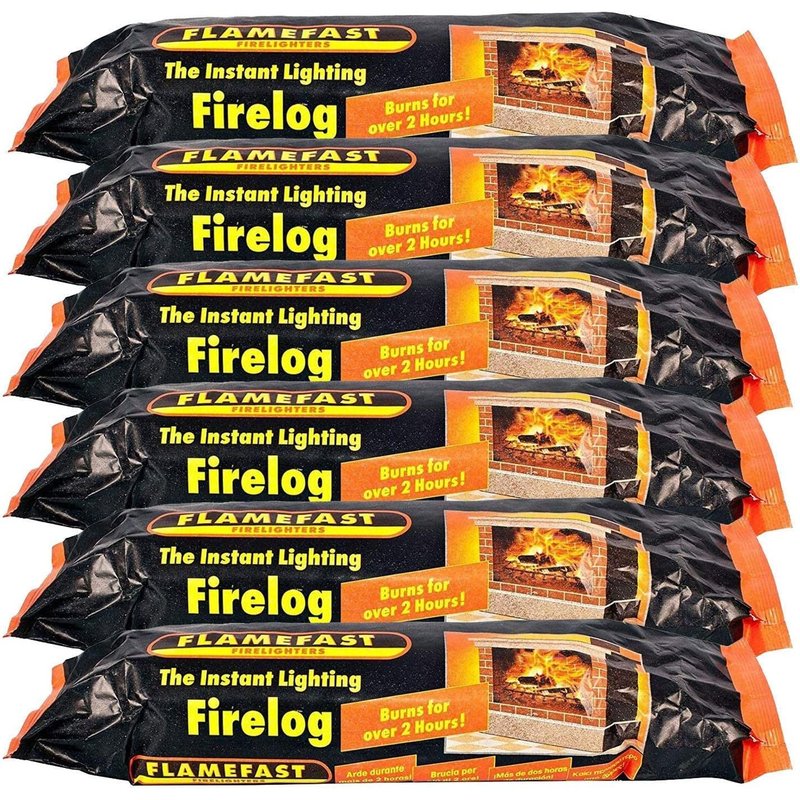 MDL Instant Light Smokeless Fire Logs - Case of 12 Logs