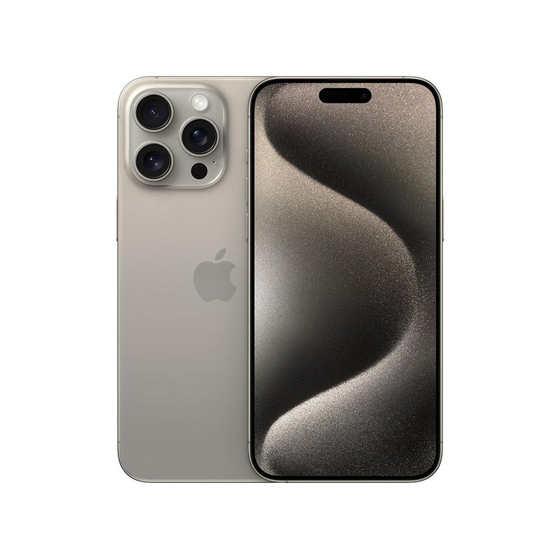 Apple iPhone 15 Pro Max (256 GB) - Natural Titanium (Renewed)