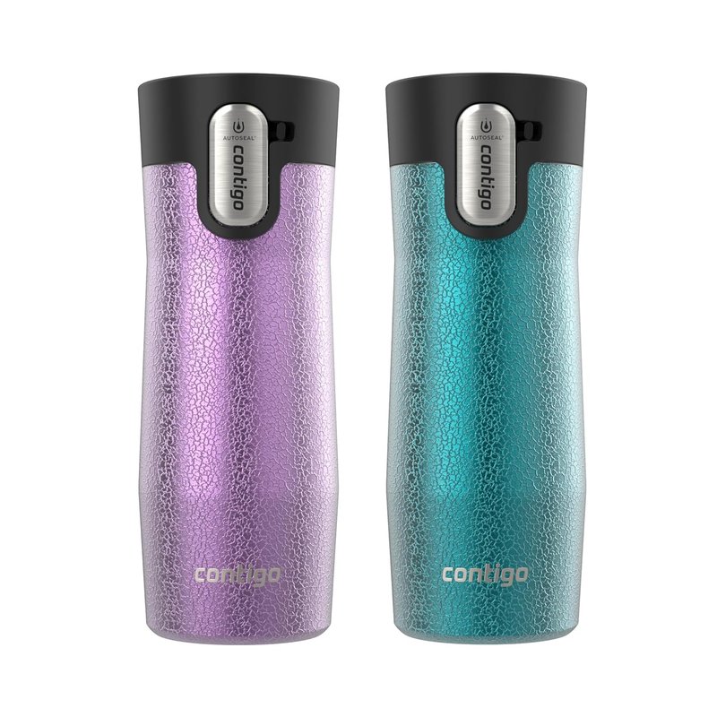 Contigo® AUTOSEAL® West Loop Vacuum-Insulated Stainless Steel Travel Mug with Easy-Clean Lid, 16 oz, 2-Pack