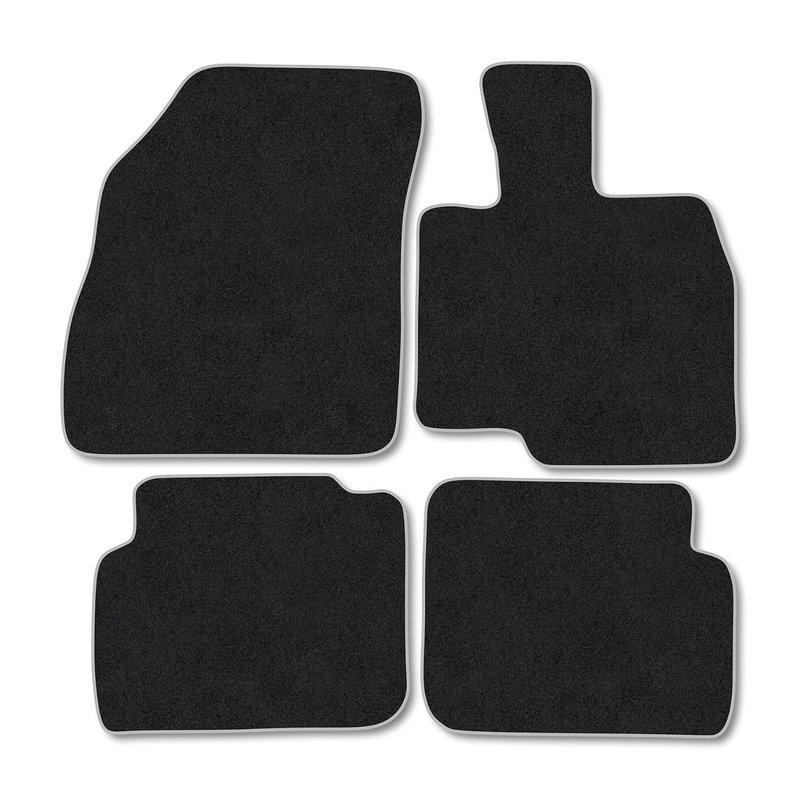 Chery Tiggo 7 Plug in hybrid (2025+) Car Mats Tailored Fit Carpet Floor Mats Non Slip Grey Trim Full Coverage Compatible Accessory Front Rear Set Anti Slip Granulated Backing Hand-Finished Clips