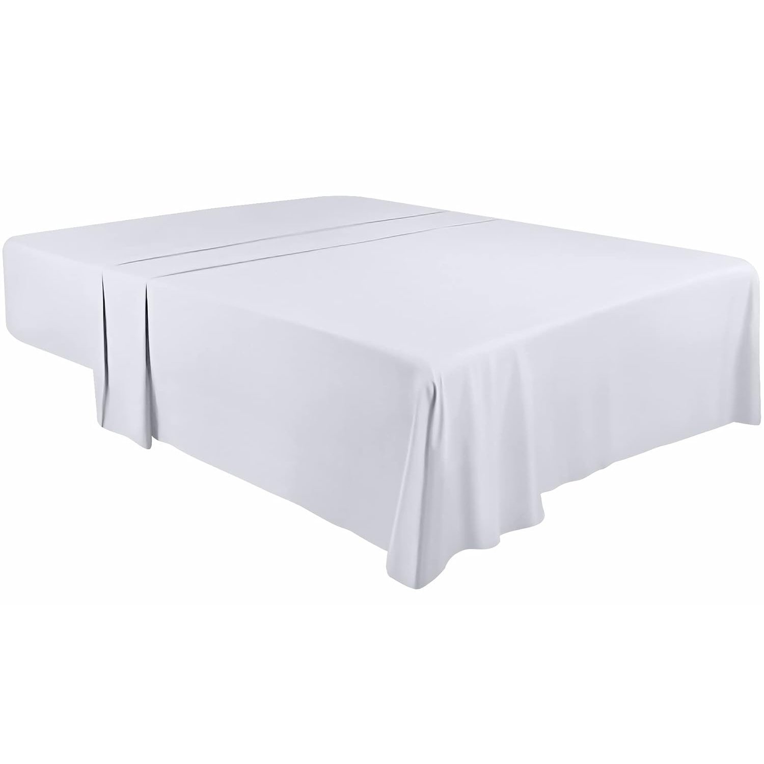 Utopia Bedding - Flat Sheet King Size (Bulk Pack of 16) - Easy Care Soft Brushed Polyester - Microfiber Fabric - Wrinkle, Shrinkage, and Fade Resistant - White