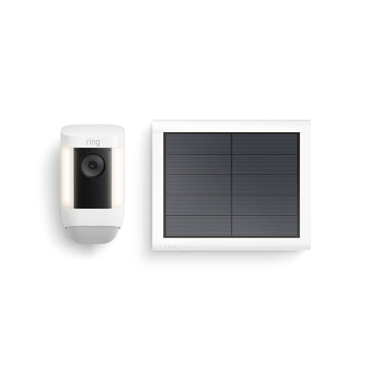 Ring Spotlight Cam Pro Plug-In| Outdoor Security Camera 2K Video with Ring Vision, 3D Motion Detection, Bird's-Eye View, LED Spotlights, alternative to CCTV | 30-day free trial of Ring Subscription