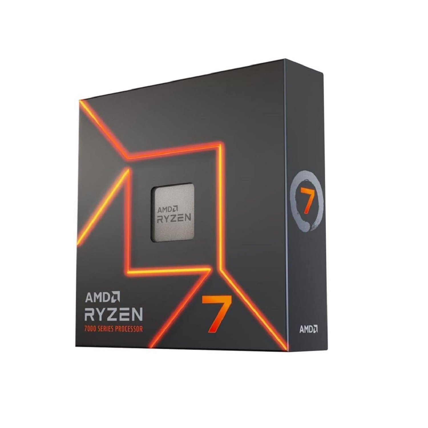 AMD Ryzensets 7 7700X Processor (integrated Radeon Graphics, 8 cores/16 threads, 105W DTP, AM5 Socket, 40MB cache, up to 5.4 GHz max boost, no cooler)