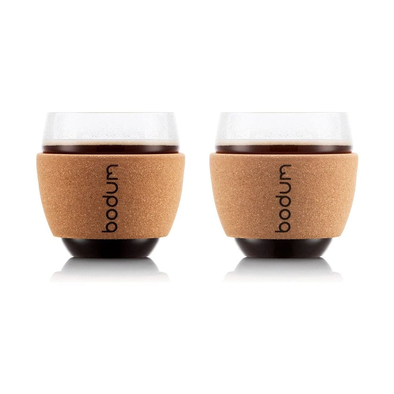 Bodum 11185-109S Glass, 30 cl, Clear, Cork, 8 cm, Pack of 2