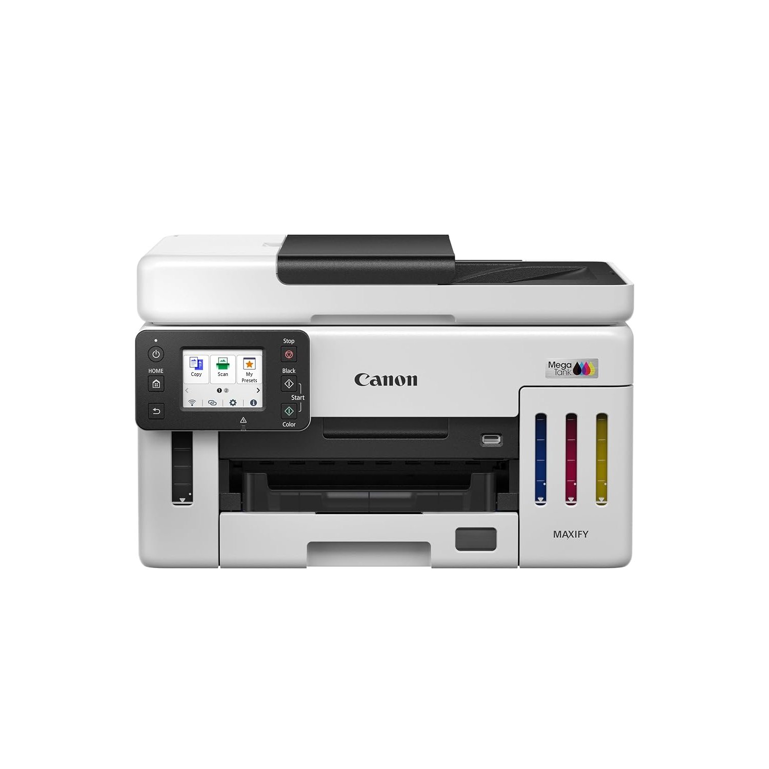 Canon MAXIFY GX6150 Compact Office Printer - Colour Printers & Scanners All-in-One Wireless | MegaTank Inkjet Printer, Copier, Scanner | Wi-Fi, Ethernet & USB Connectivity