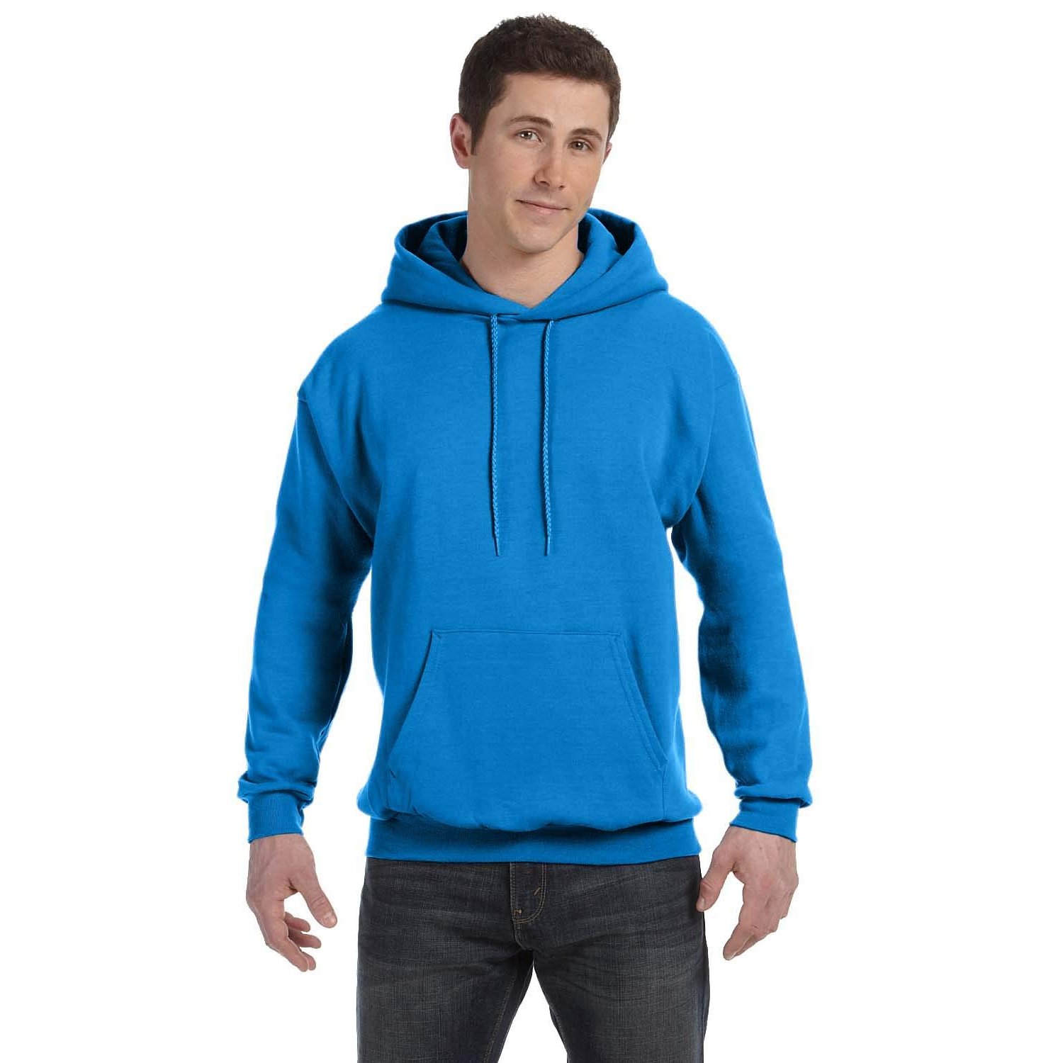 Mens EcoSmart Hooded Sweatshirt (P170) -Bluebell B -XL