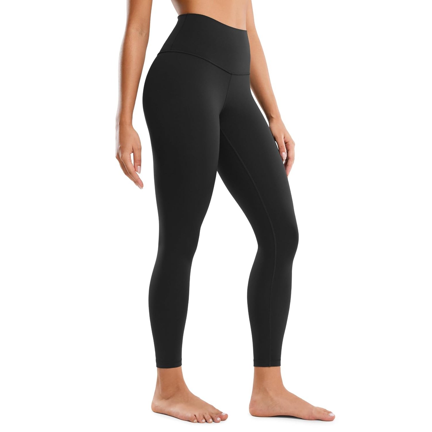 CRZ YOGA Women's Butterluxe Yoga Leggings 25'' - High Waisted Workout Gym Leggings Buttery Soft Yoga Pants Black 10
