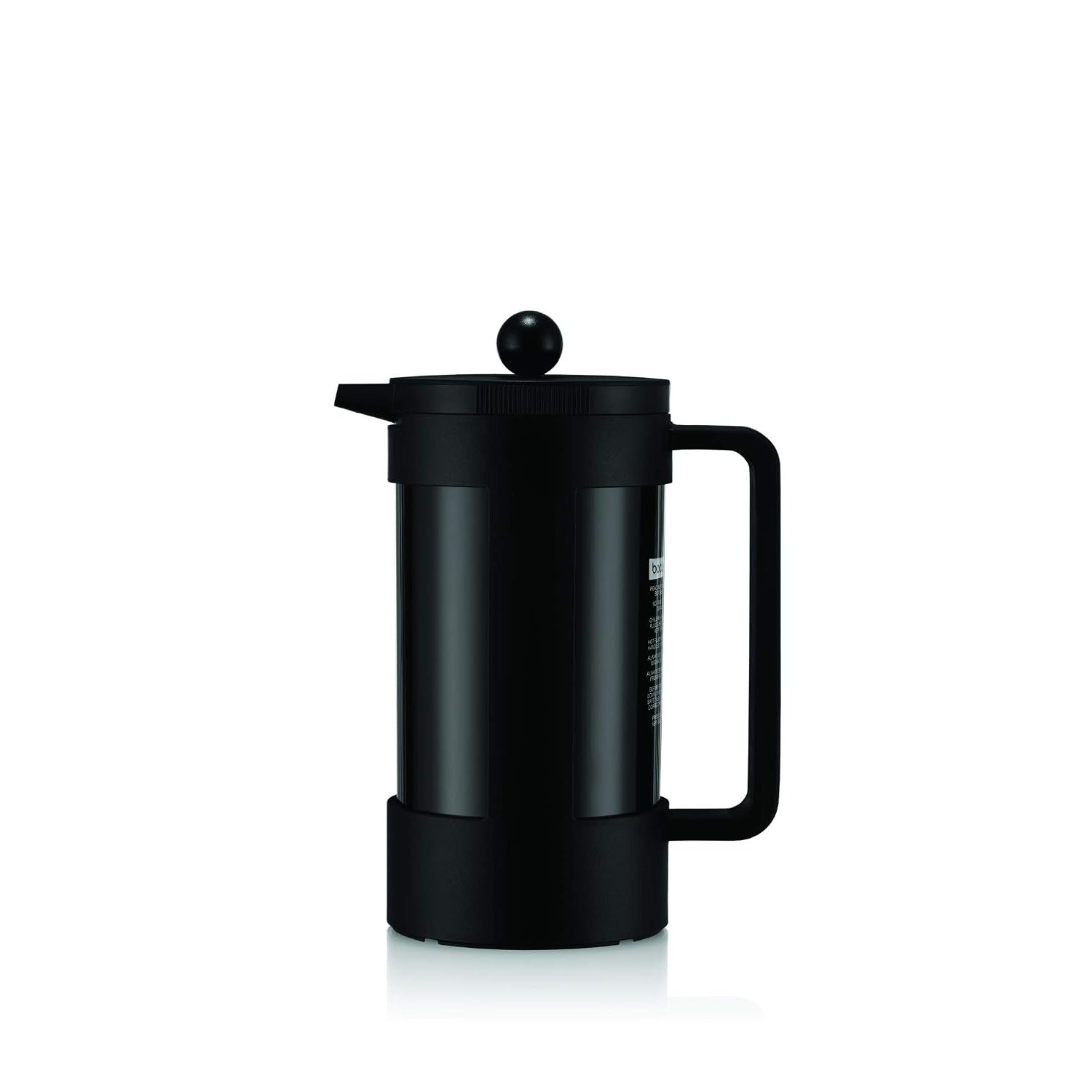BODUM Bean Sustainable French Press Coffee Maker, 34 Ounce, Black
