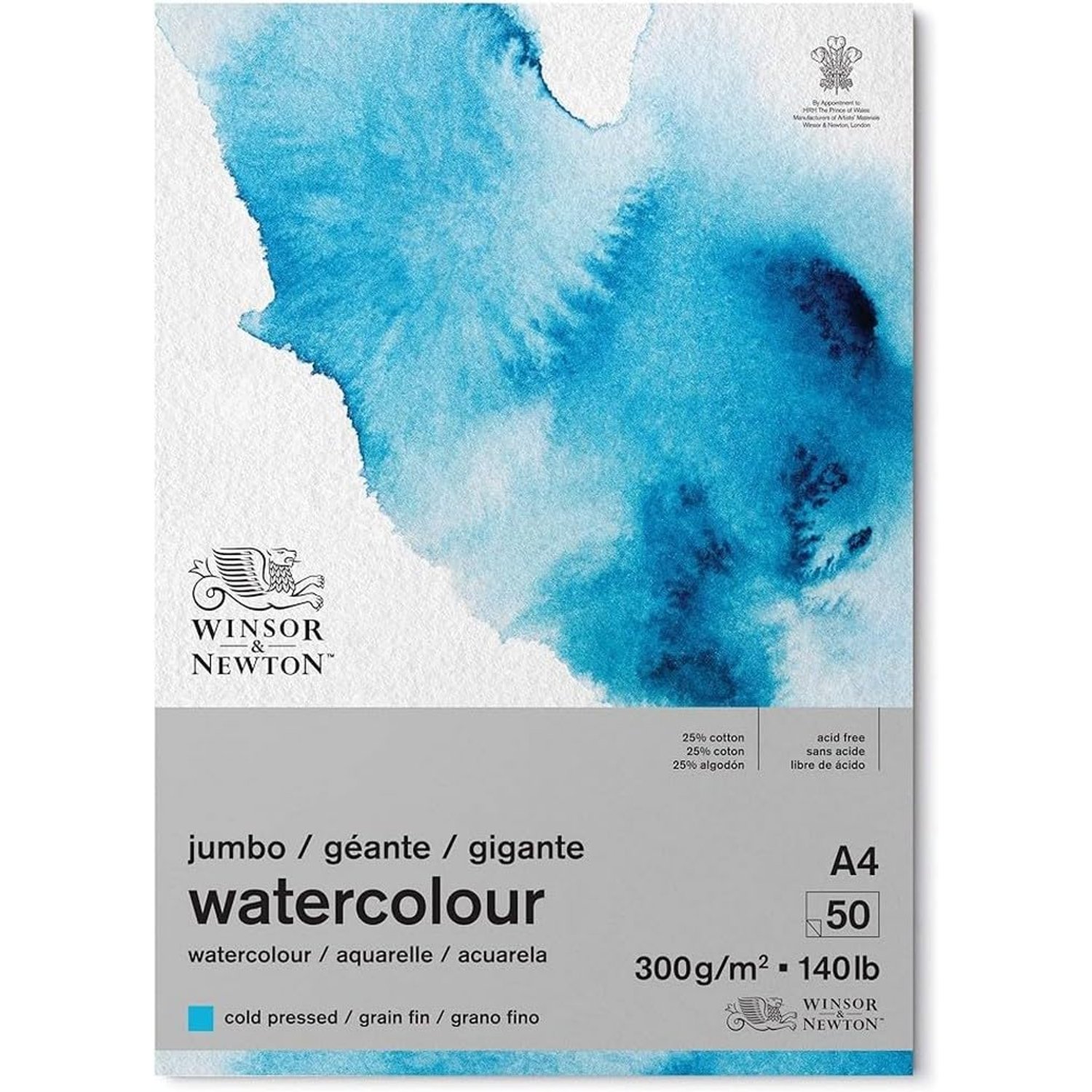 Winsor & Newton Jumbo Watercolour Cold Pressed A4-300 g