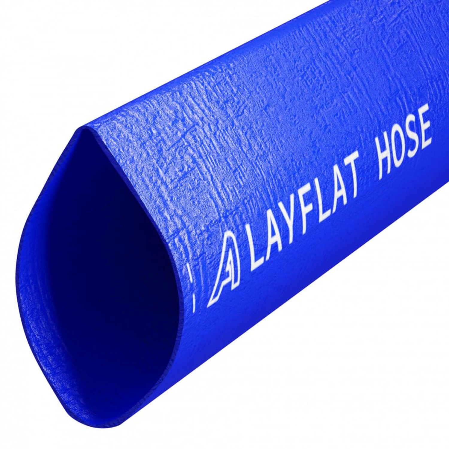 51mm (2") Blue Layflat Discharge Hose Pipe Compatible with Submersible Water Pump 100 Metre (328.1ft)