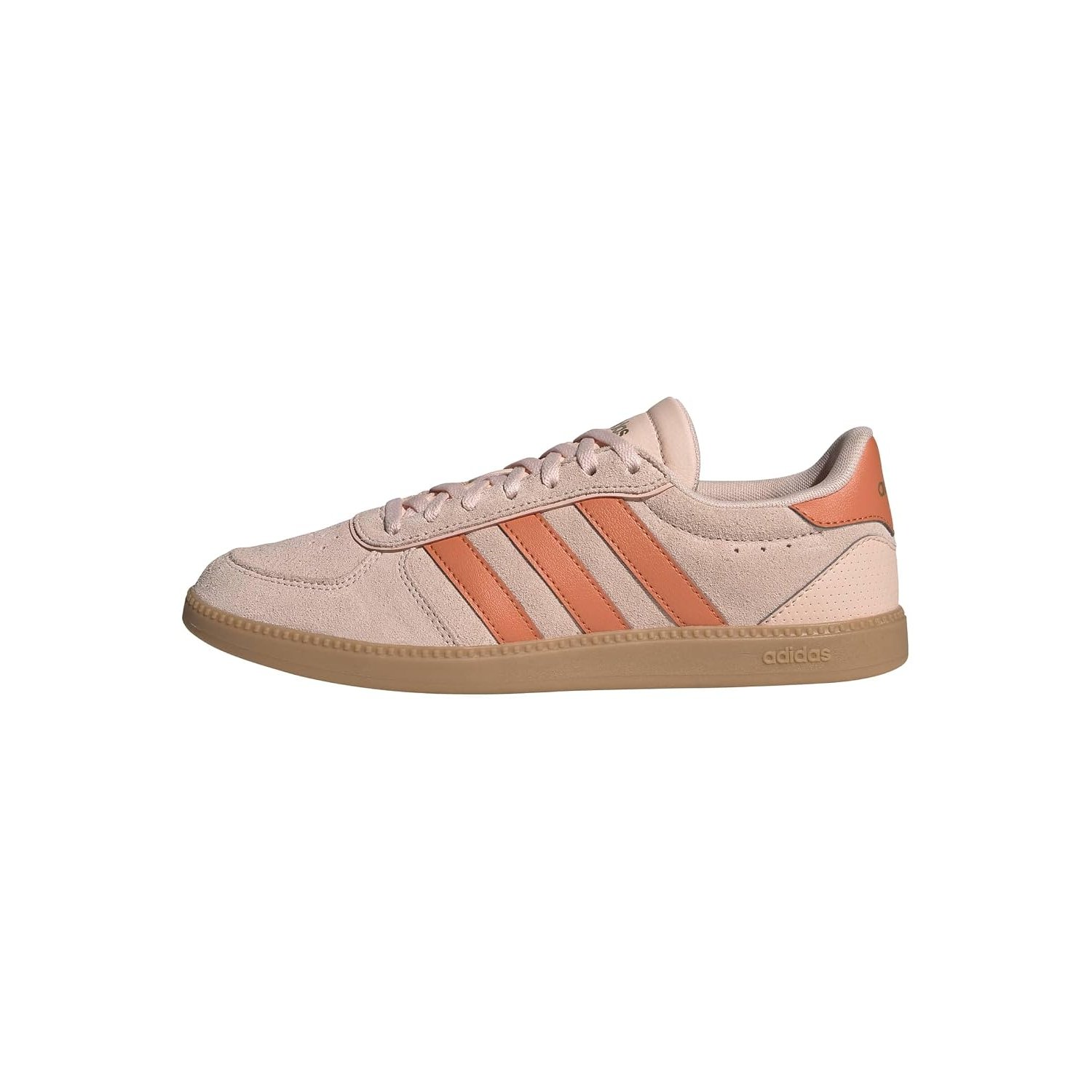 Adidas Women's Breaknet Sleek Sneakers, Blush Pink/Gum, 7
