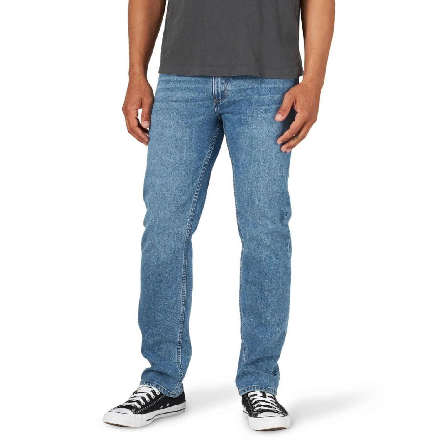 All Terrain Gear X Wrangler Men's Regular fit Comfort Flex Waist Jeans, Leon, 44W x 34L