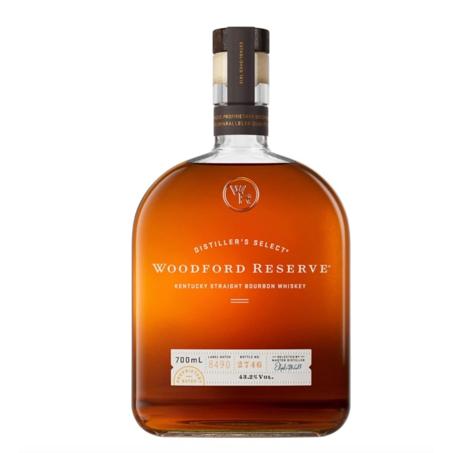 Woodford Reserve Kentucky Straight Bourbon Whiskey – Super Premium American Whiskey 43.2% ABV, 70 cl