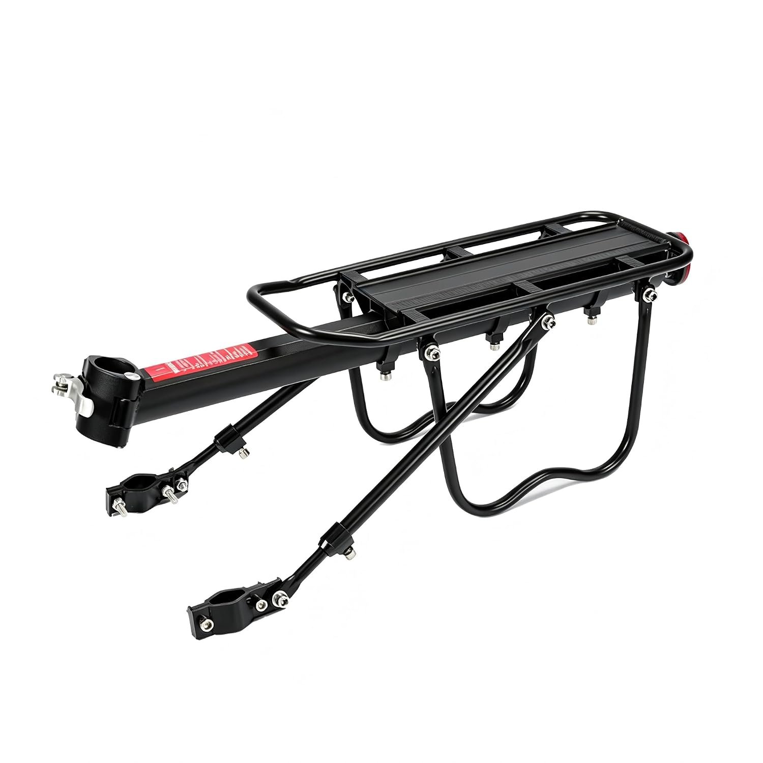 MarkShop Rear Bike Rack – Best Bike Rear Rack for Panniers, Adjustable Lightweight Bike Pannier Rack for Commuting & Touring, 51KG Aluminum Alloy Pannier Rack with Reflector