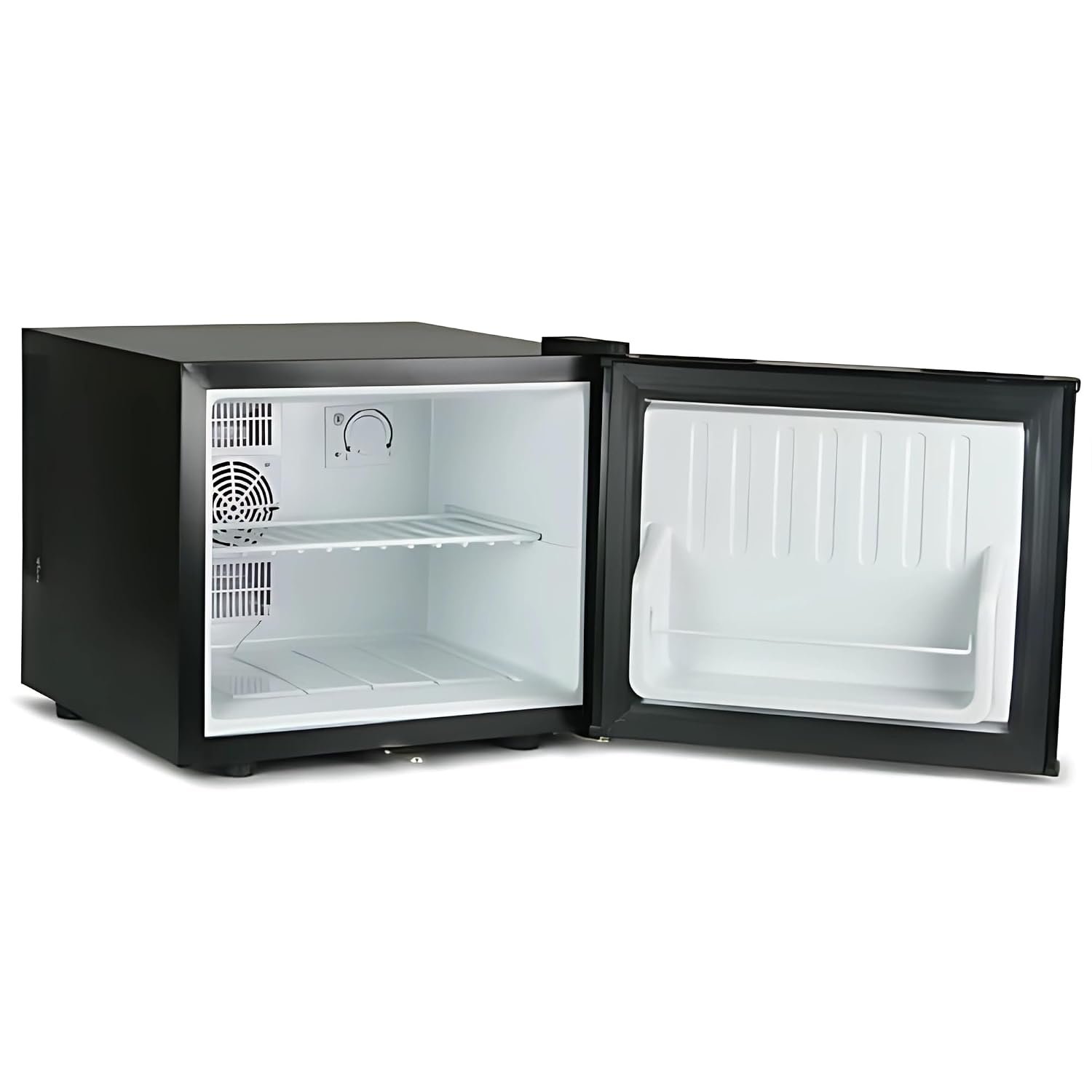 bar@drinkstuff ChillQuiet 17L Whisper‑Quiet Mini Fridge – Lockable Compact Table Top Cooler, 22 Can Capacity, Drinks & Snacks Storage for Bedroom, Office, Study, Beauty or Medicine