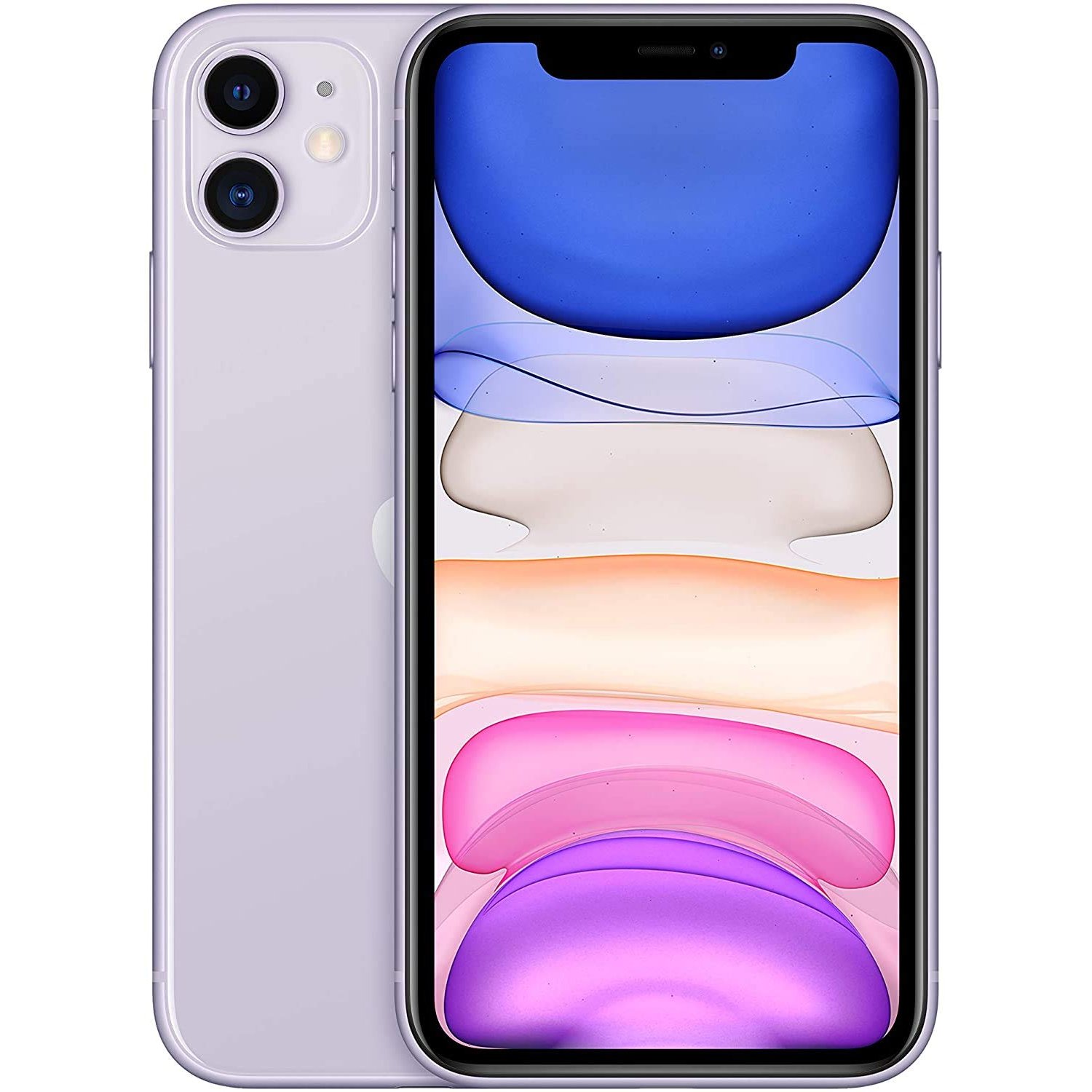 Apple iPhone 11, 64GB, Purple (Renewed)