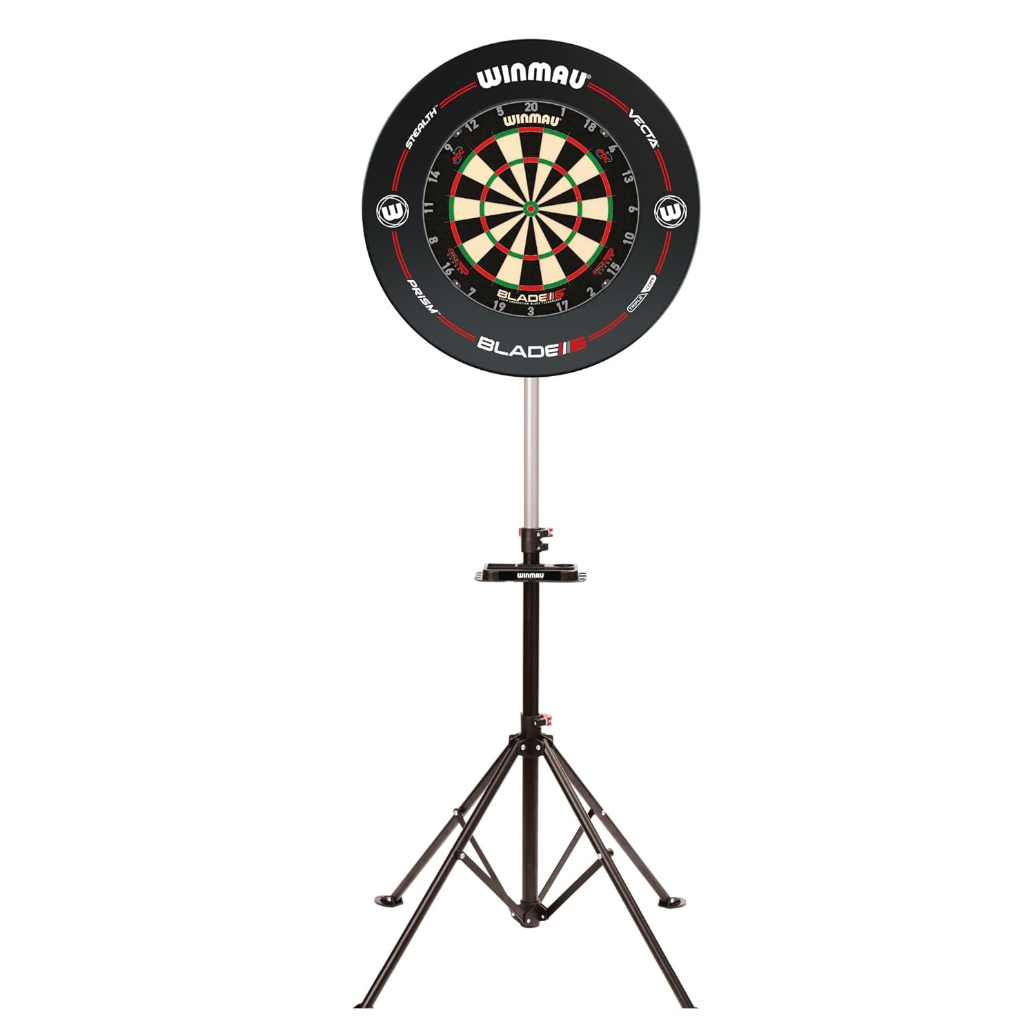 WINMAU Xtreme Dart board Stand 2.0 - Portable, Adjustable & Free Standing Dart Stand- Tripod Design Dartboard Mounting System - Professional Darts Accessory - Compatible with All Winmau Dartboards