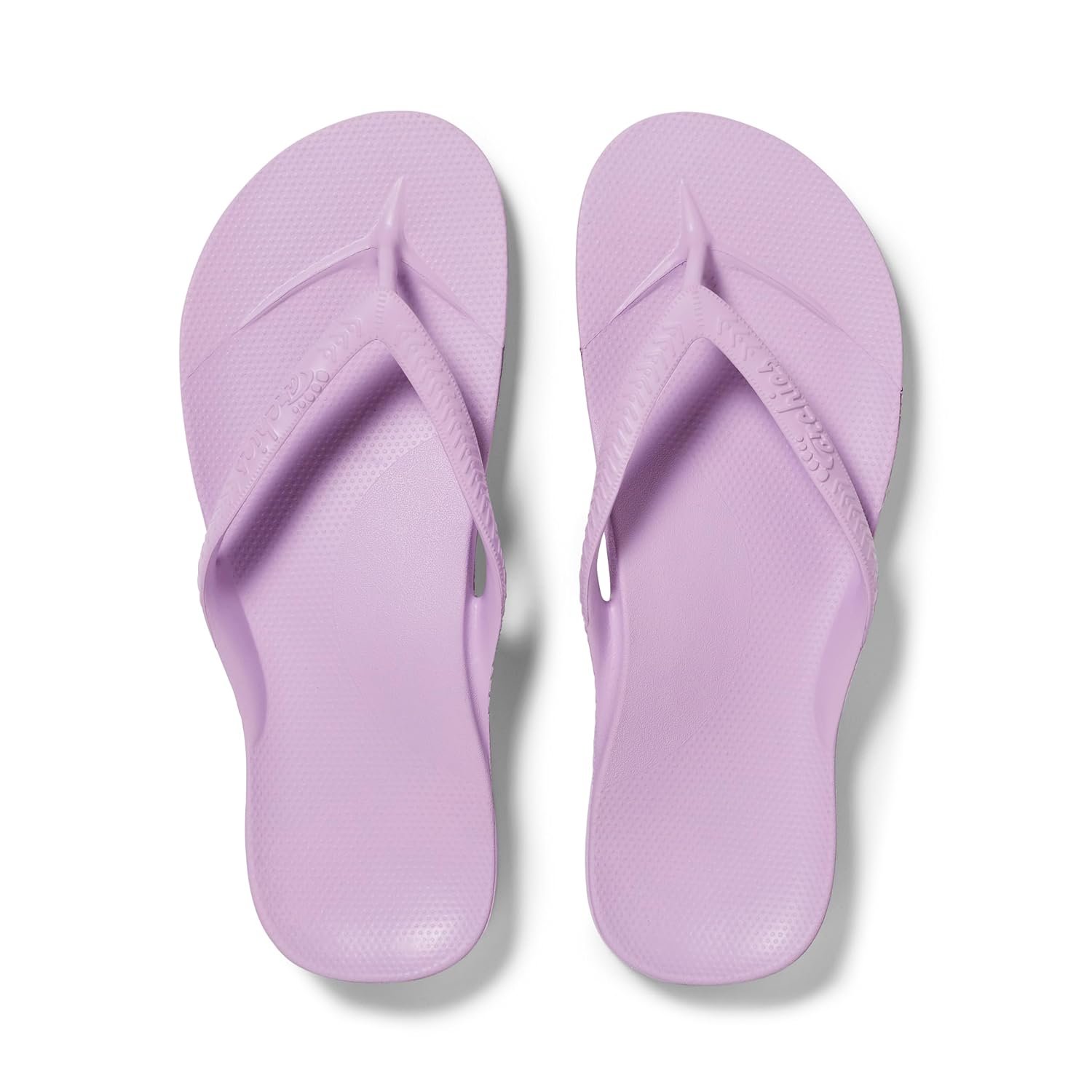 ARCHIES Arch Support Flip Flops for Men & Women – Orthotic Sandals for Plantar Fasciitis Relief – Lightweight, Cushioning, Shock-Absorbing Sandals for Walking, Foot Pain - Lilac (UK 6)