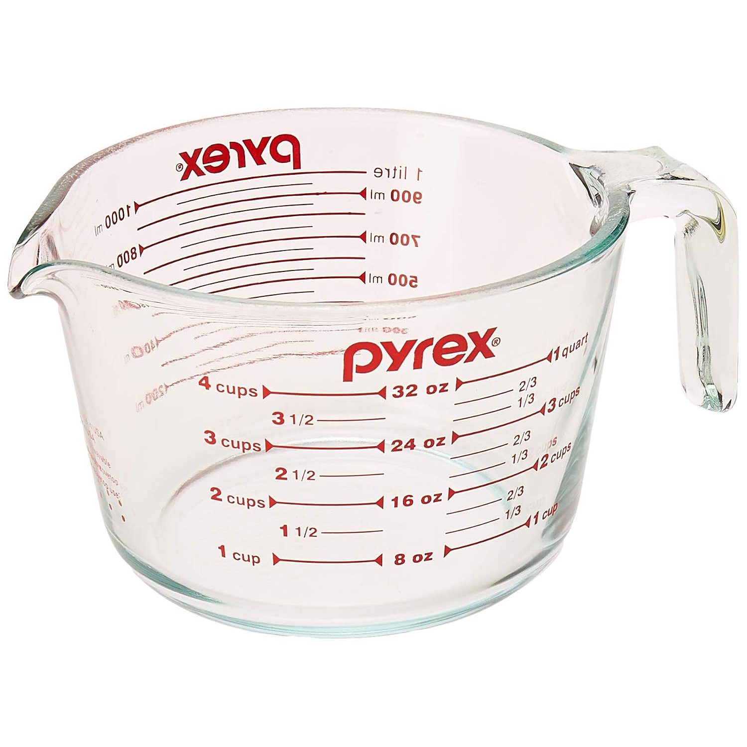 Pyrex Glass Measuring Cup 4 Cup (32 Oz) Glass