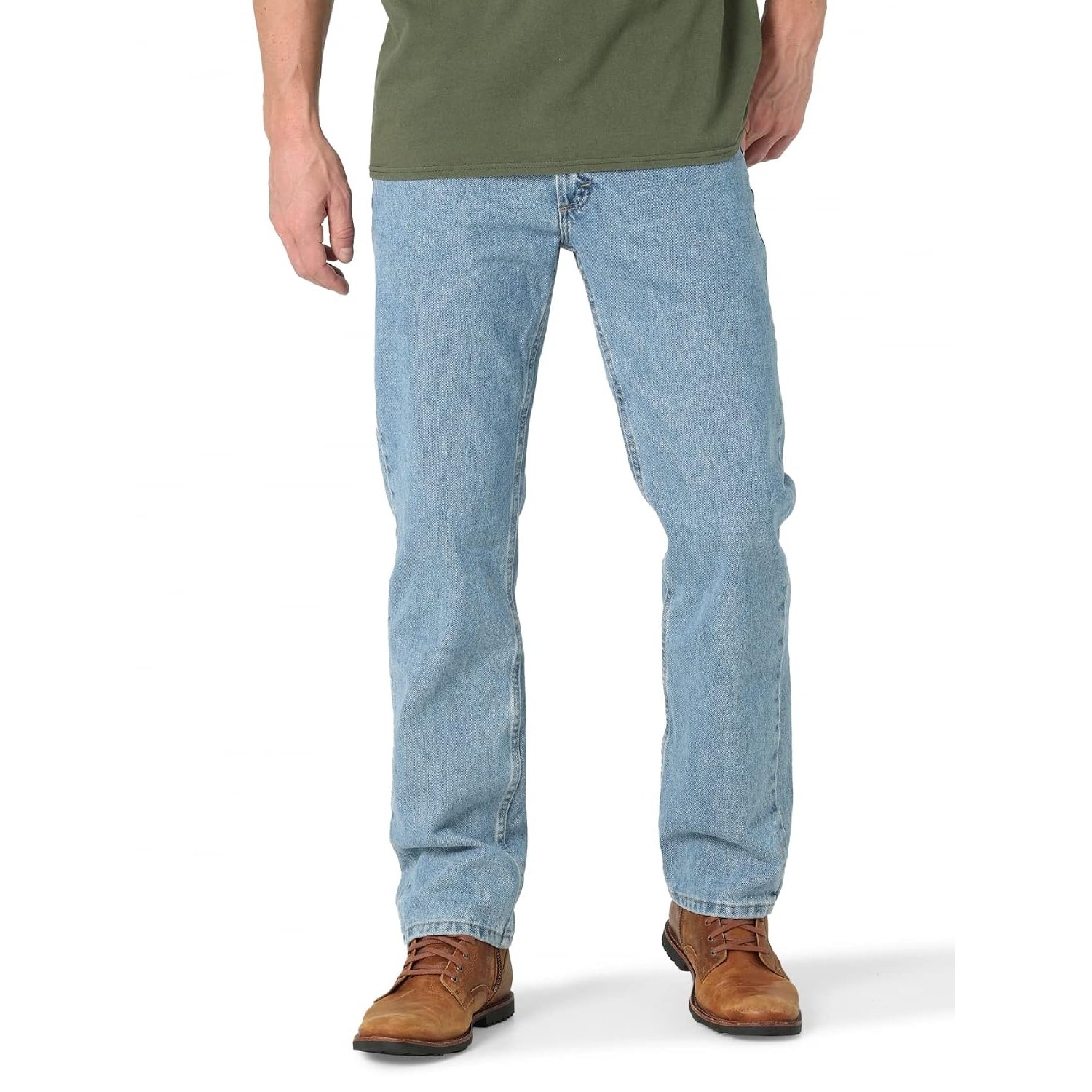 Wrangler Authentics Men's Authentics Classic Regular-fit Jean, Light Stonewash, 28W / 30L