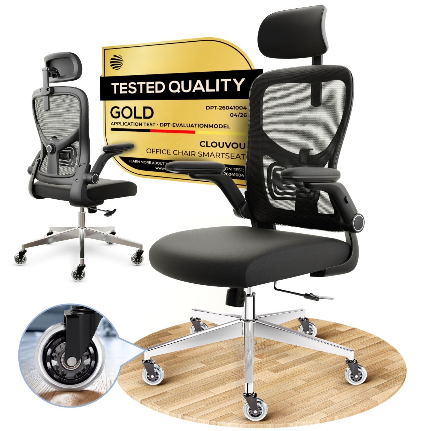 CLOUVOU SmartSeat Ergonomic Office Chair [BEST R… view 1