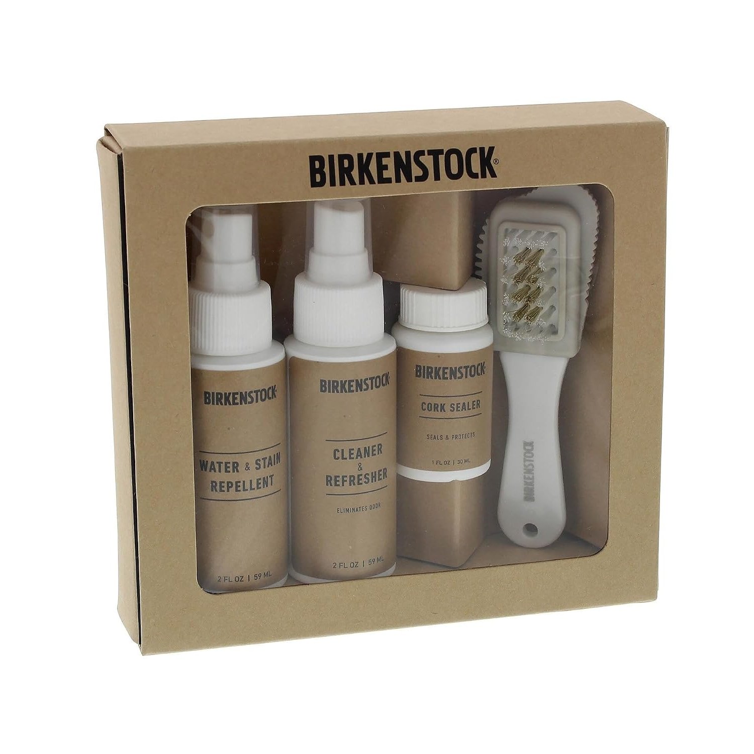 Birkenstock Deluxe Shoe Care Kit Natural - White, One Size