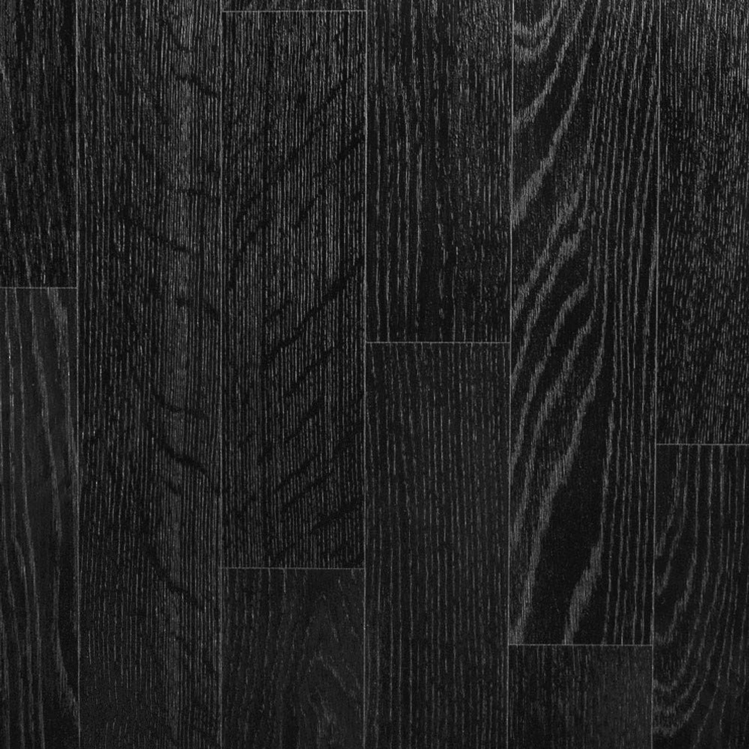 247Floors Forli Wood Plank Effect Vinyl Flooring 2.3mm Realistic Foam Backed Slip Resistant Lino (5m x 3m / 16ft 4" x 9ft 10", Black Planks)
