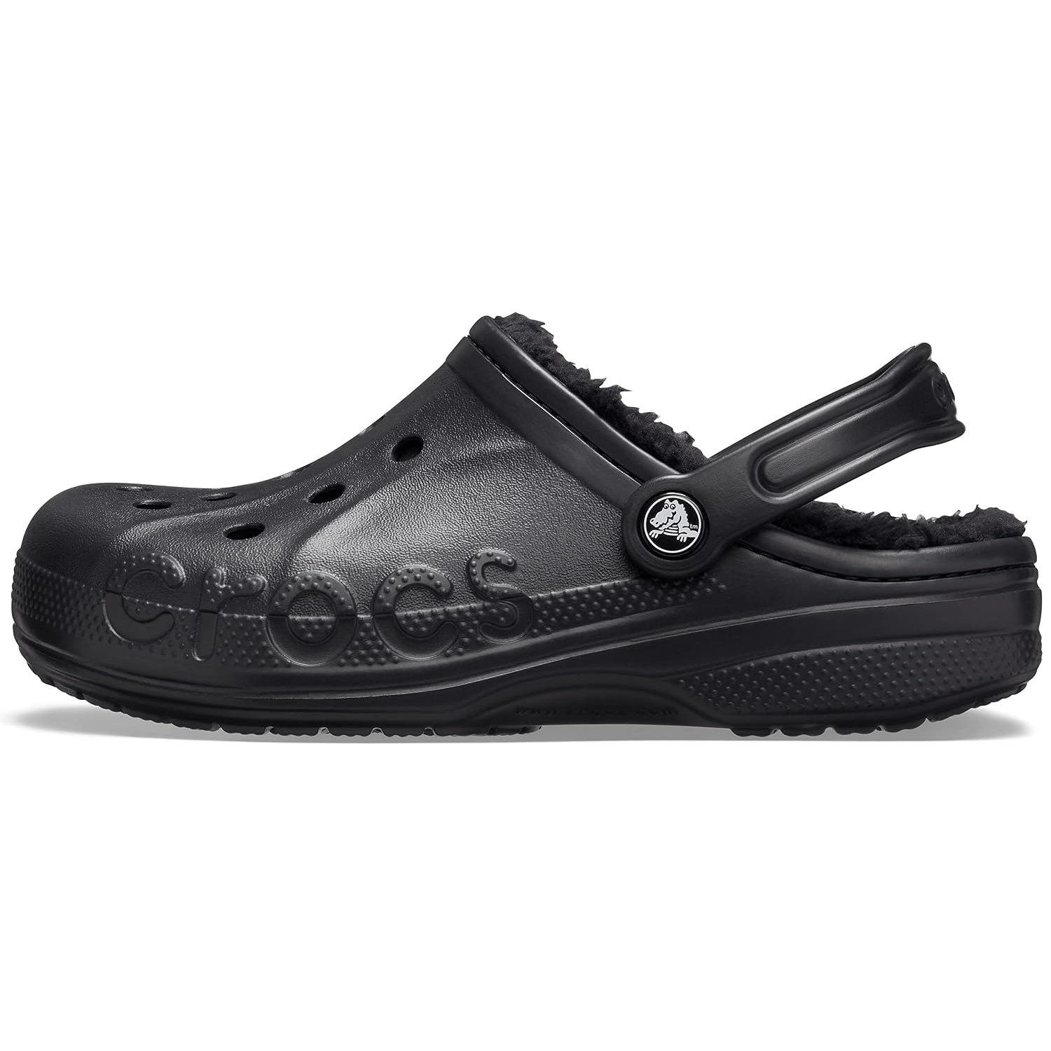Crocs Baya Lined Clog Black/Black Size 10 UK Men