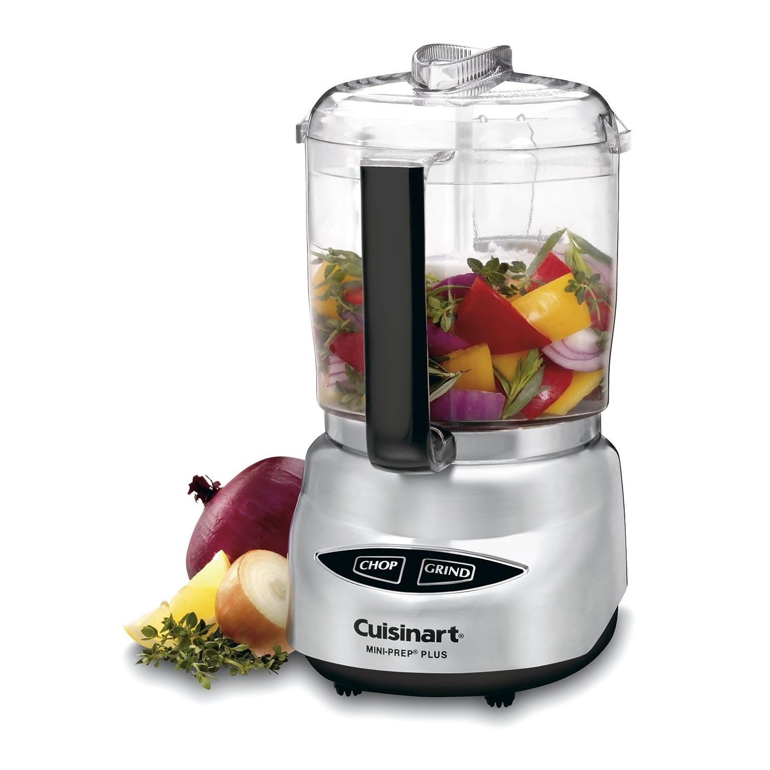 Cuisinart Mini Prep Plus Food Processor, 4 Cup, Brushed Stainless (Shiny)