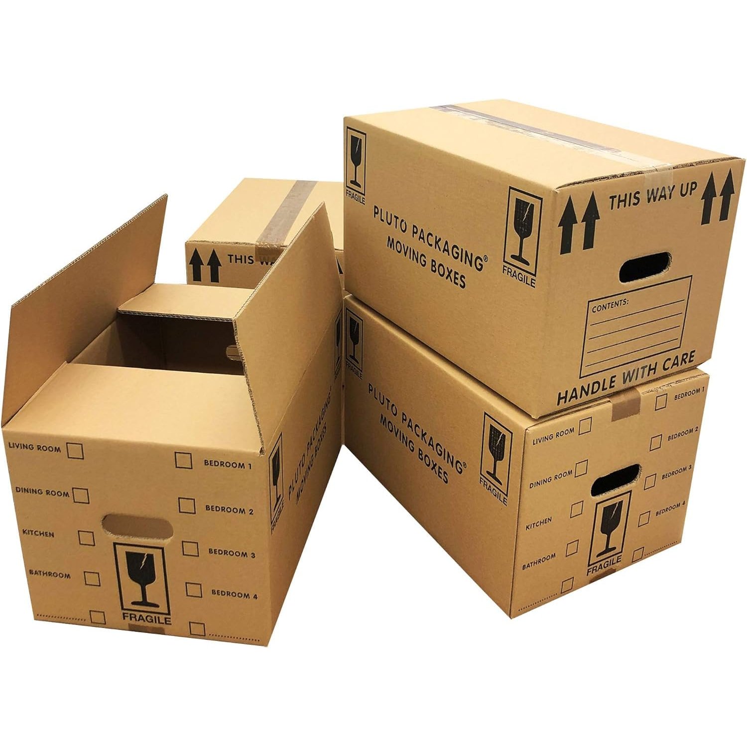 20 Strong Cardboard Boxes 47cm x 31.5cm x 25cm 44L Packing House Moving Box