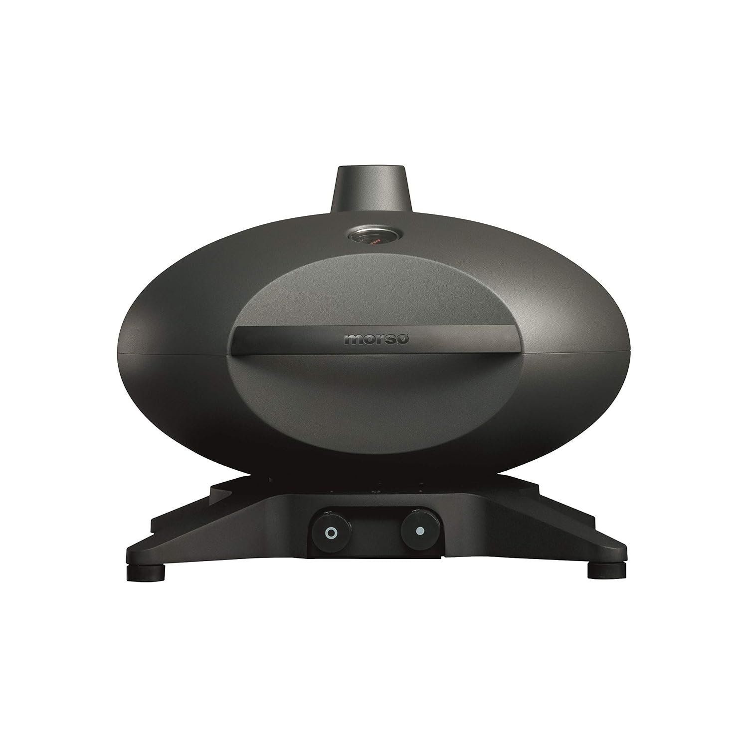 Morsø Forno Gas Medio Table Gas Grill with Aluminium Housing and Cast Iron Grate, Scandinavian Lifestyle for Terrace and Garden, Anthracite Grey
