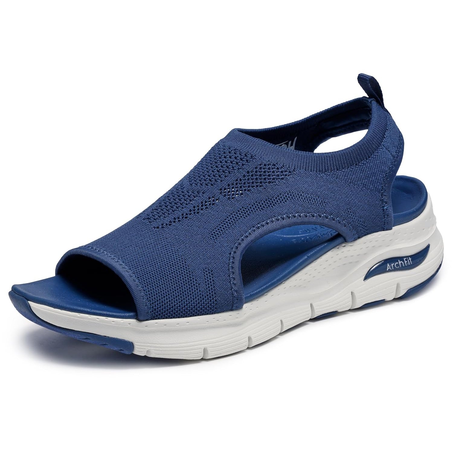 Skechers Women's Arch Fit-City Catch, Navy Knit, 9 UK