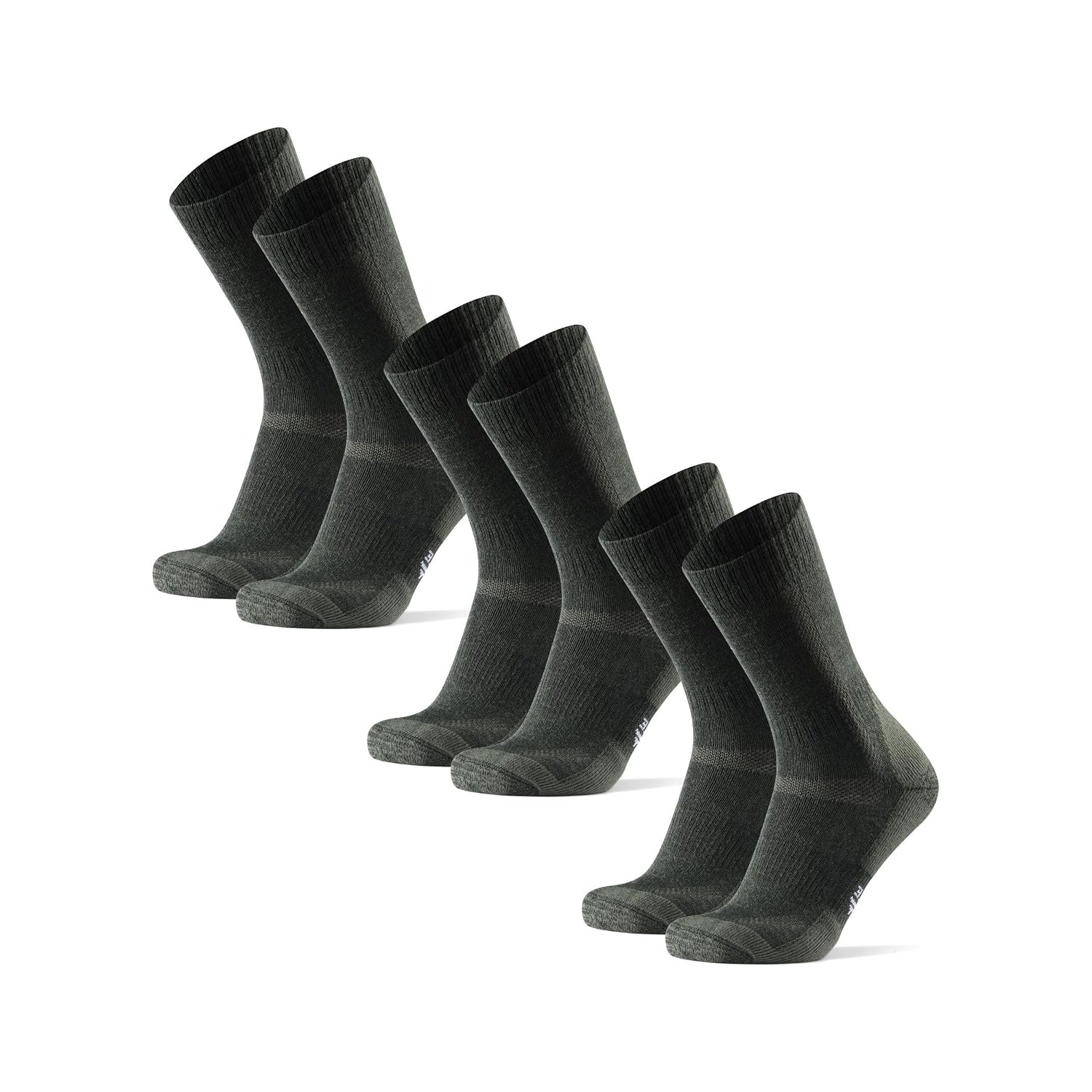 Danish Endurance® Merino Wool Hiking / Trekking Socks for Outdoor Activities, Warm Socks for Winter and Christmas, Temperature-Regulating, Optimal, Tested Comfort, Grün - 3 Paare