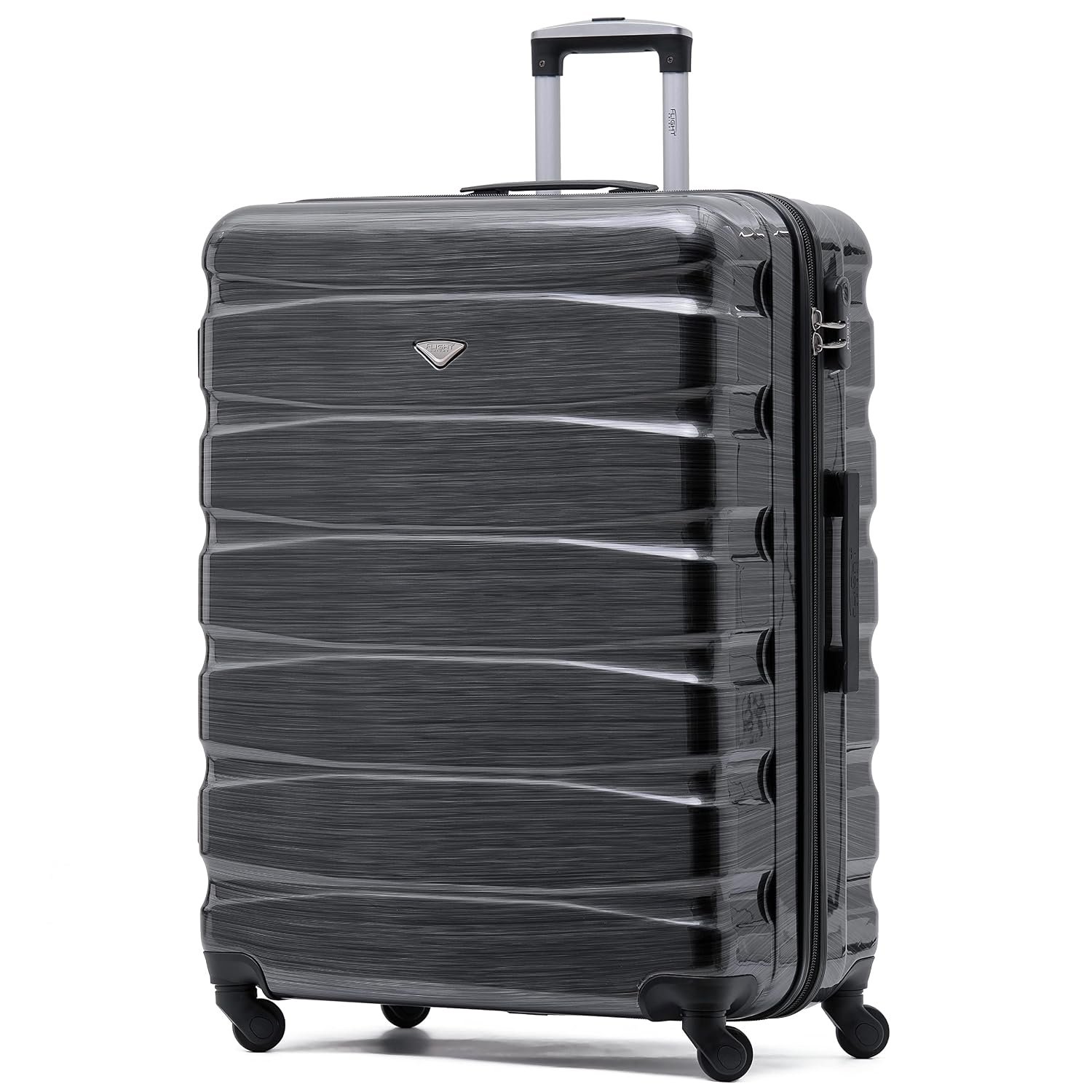 Flight Knight Lightweight 4 Wheel ABS Hard Case Extra Large Suitcase Approved for Over 100 Airlines Including easyJet, British Airways, Ryanair, Jet2, Emirates & Many More - Check-in Large Size 29"